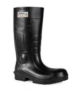 Light, noir, bottes  de travail imperméable 16" sans métal en PU