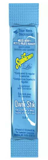 Sqwincher® Boisson de réhydratation ZERO Qwik Stik, Poudre