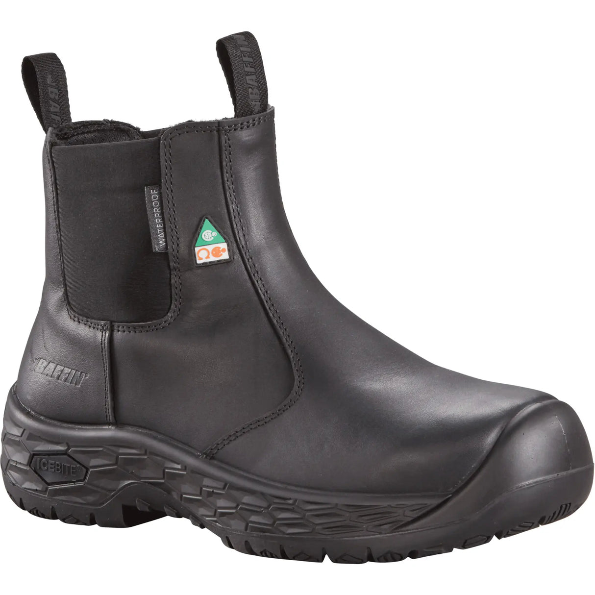 Bottes de sécurité Ice Crew pour hommes, cuir, semelle résistant aux perforations