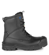 G3M, noir, bottes  de travail 8" en cuir, semelle antidérapante
