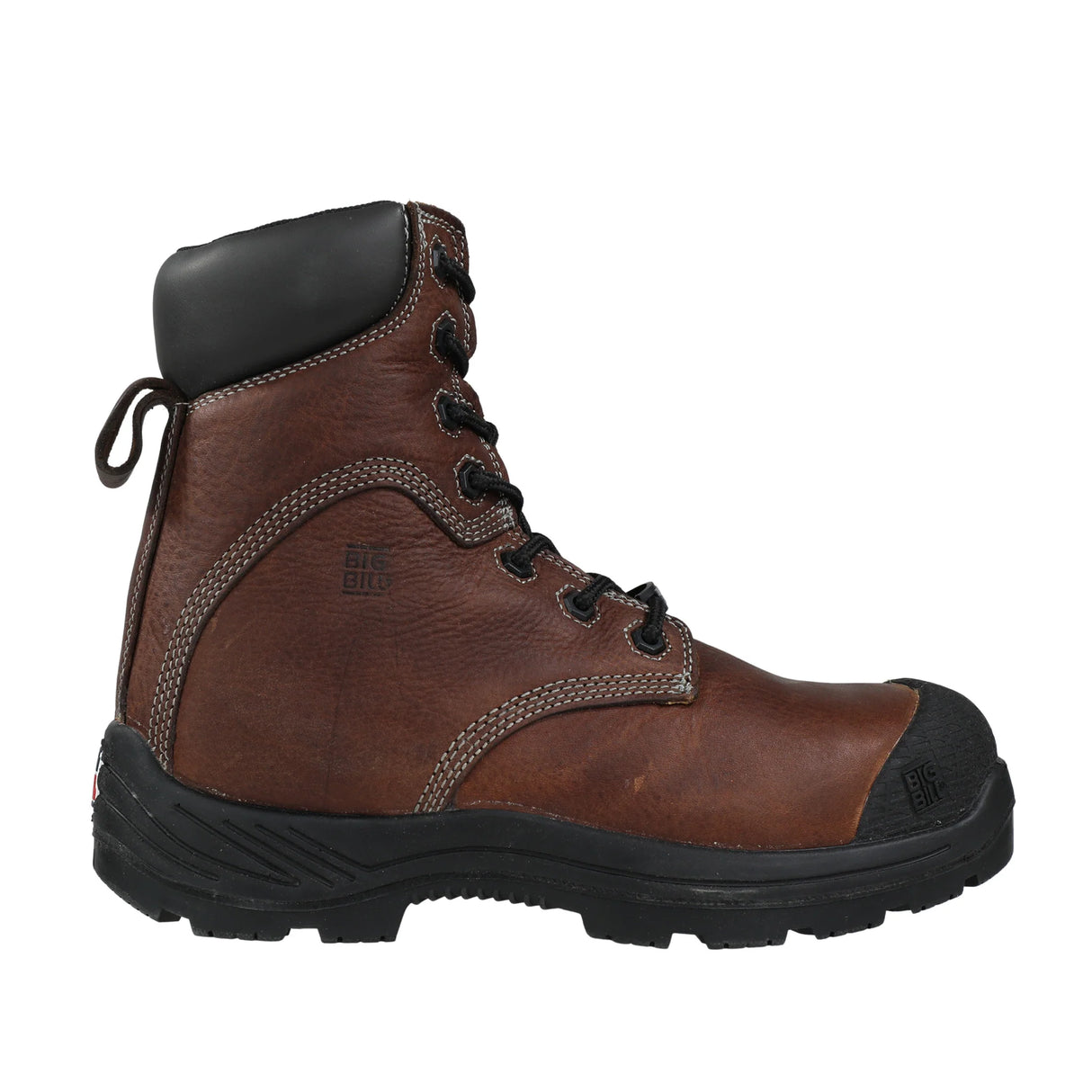 Bottes de travail, traction 360 8" imperméables sans métal - brun, grandeur 8.5