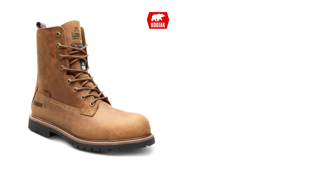 Botte de sécurité Kinney de 8po pour hommes, à embout de composite - brun