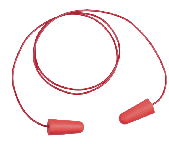 Bouchons d'oreilles à usage unique et équipés d'une cordelette, boîte de 200 paires