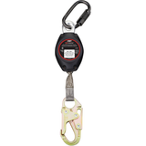 Cordage de sécurité autorétractable avec petit mousqueton Dynamic, Polyester, Pivotant
