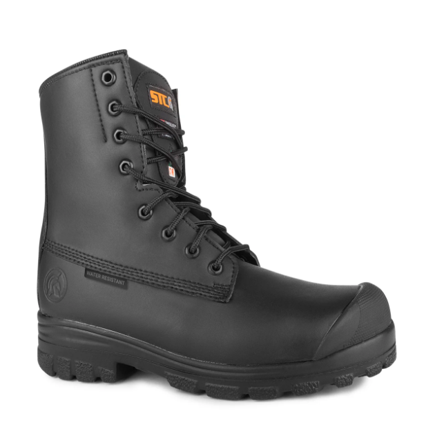 Keep, Noir | Bottes de travail 8'' véganes en microfibre