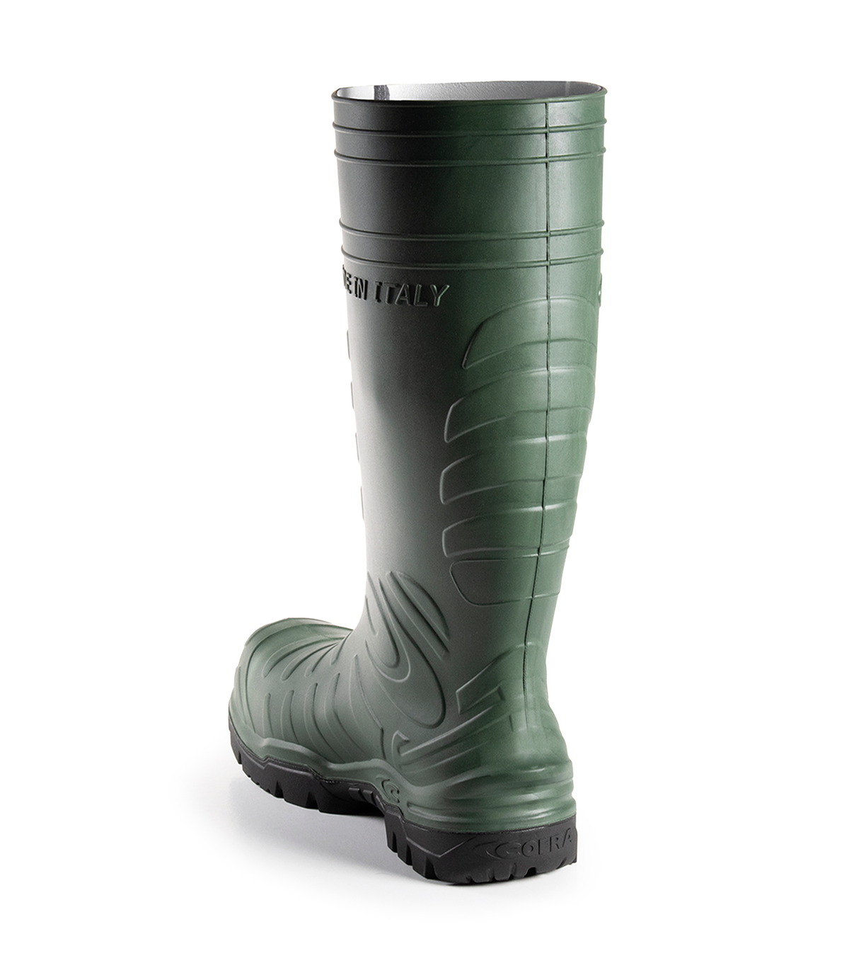 Safest, vert, bottes  imperméables de travail 15" sans métal en PU