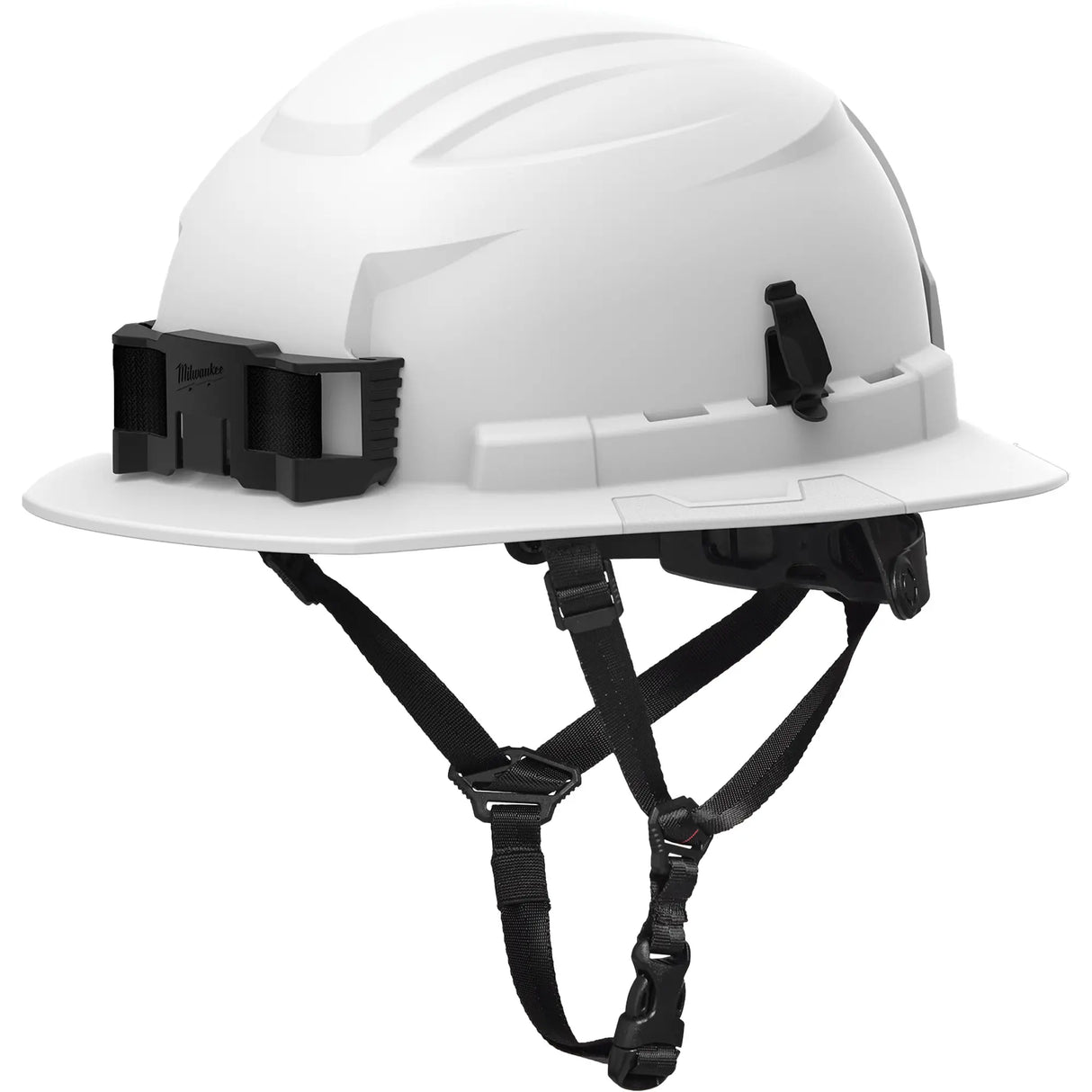Casque à bordure avant avec support à lampe de poche Bolt, suspension rochet, gris