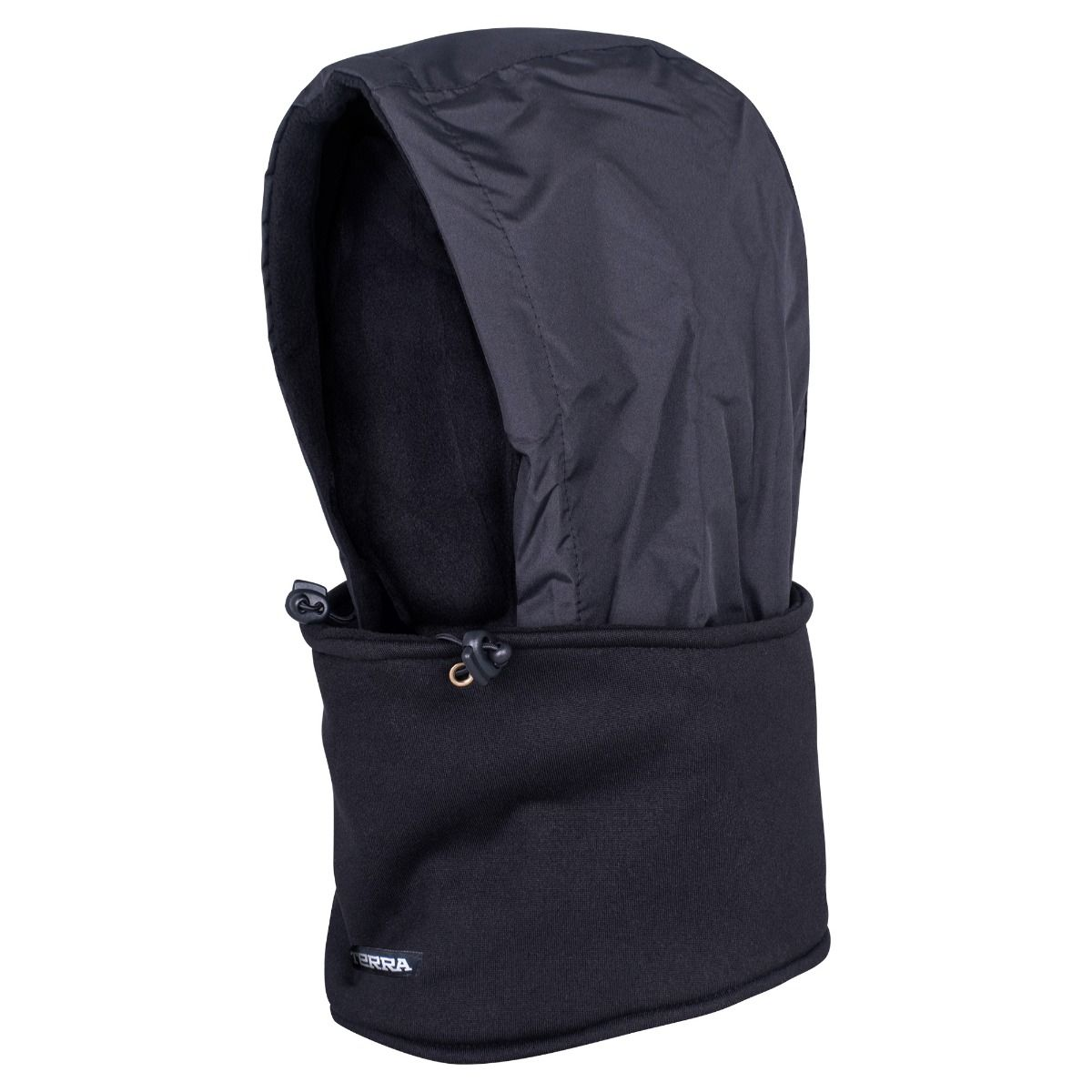 Cache-cou avec capuchon, noir, taille unique