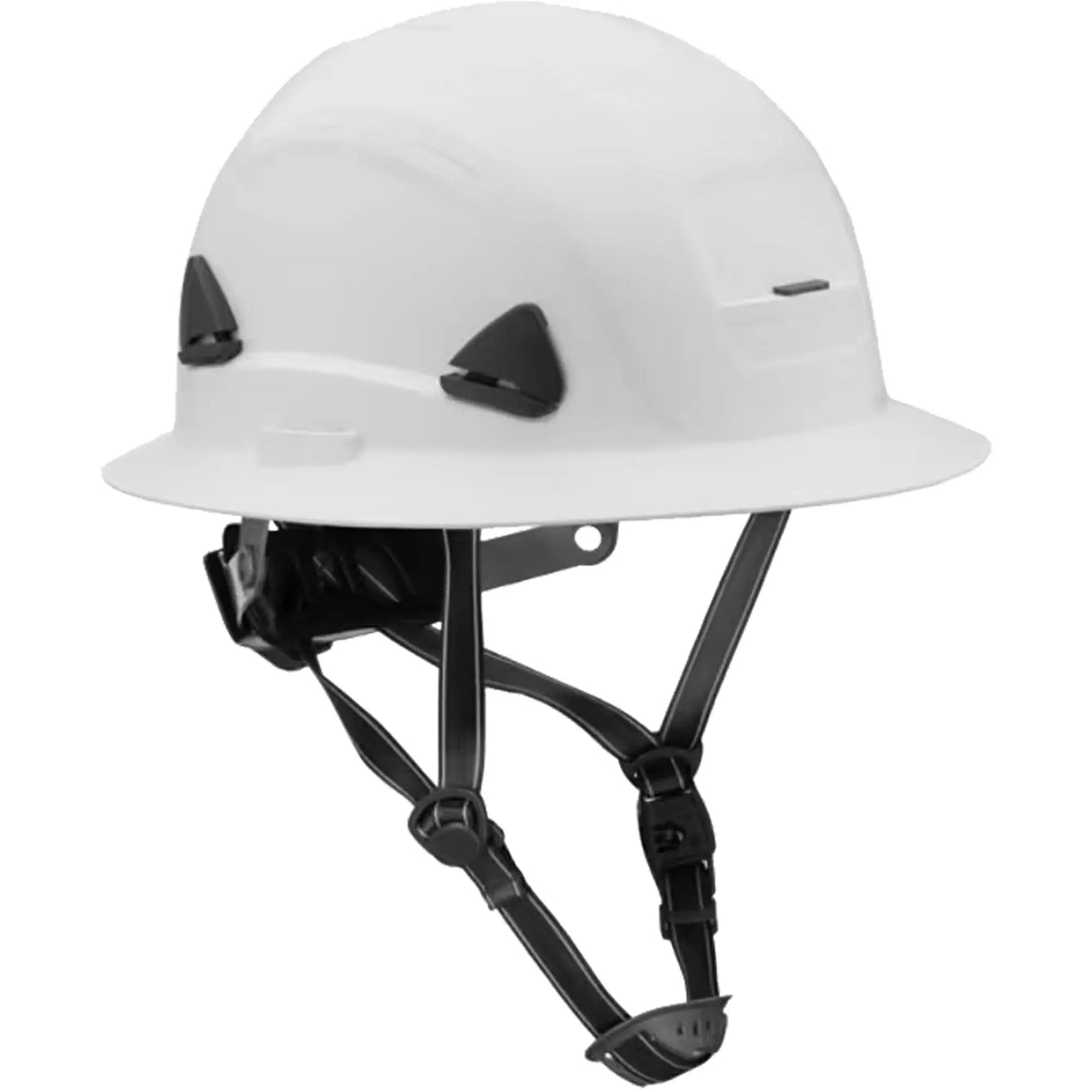 Casque Fibre Metal de style escalade avec bordure complète, répond aux normes CSA type 2, suspension rochet, non ventilé, blanc