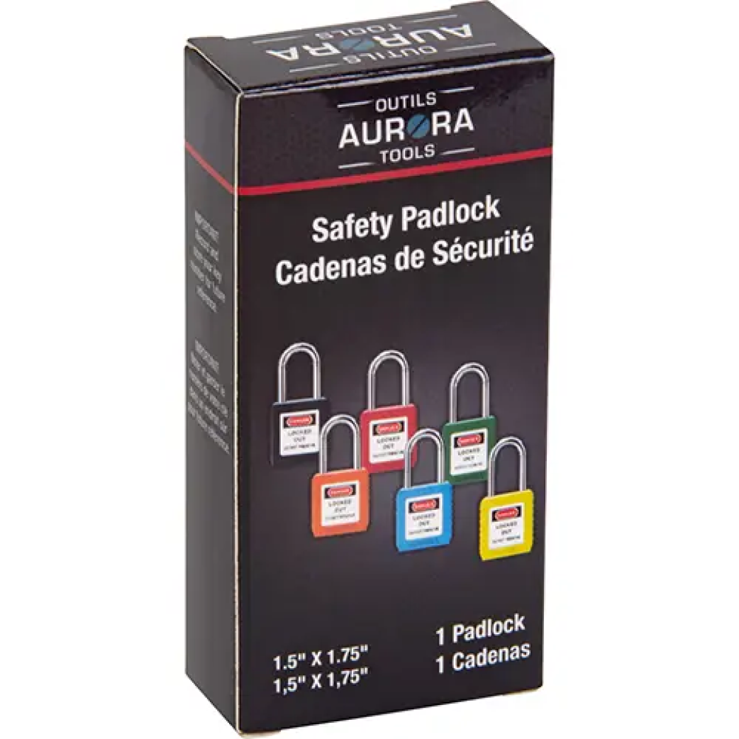 Verrouillage pour les consignations, cadenas de sécurité, clés différentes, thermoplastique,