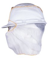 Paquet de 50 cagoules jetables avec couture orange, blanc, taille unique