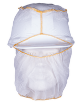 Paquet de 50 cagoules jetables avec couture orange, blanc, taille unique