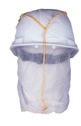 Paquet de 50 cagoules jetables avec couture orange, blanc, taille unique