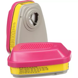 Paquet de 2 cartouches pour respirateur série 6000, cartouche gaz/vapeur, vapeurs organiques/gaz acides/P100