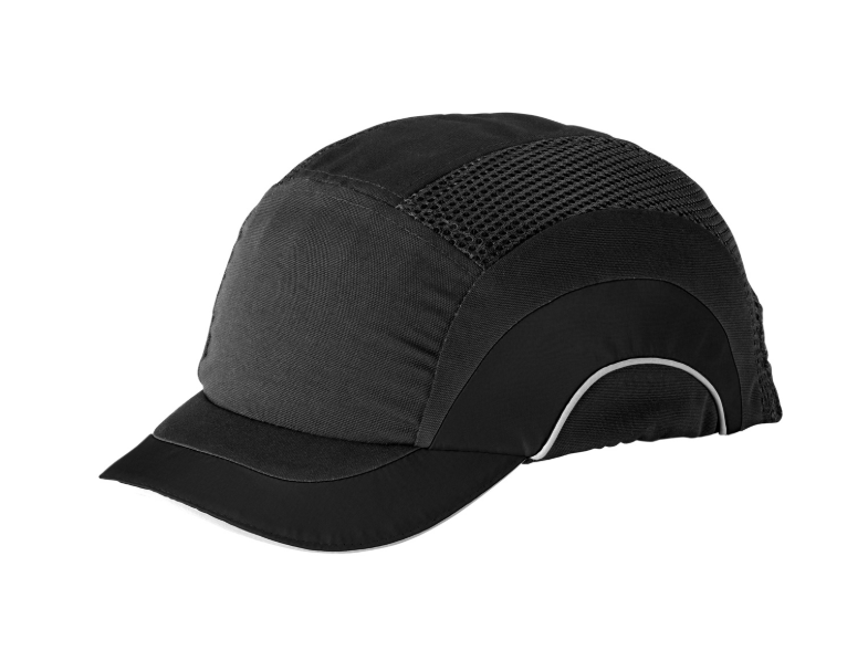 Casque de sécurité style «Baseball» avec doublure protectrice HDPE et arrière ajustable, visière courte