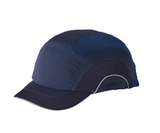 Casque de sécurité style «Baseball» avec doublure protectrice HDPE et arrière ajustable, visière courte