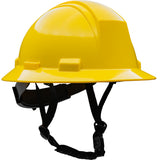 Casque de sécurité à bord complet Kilimanjaro de type II avec coquille en PEHD. suspension textile à 4 points. réglage à cliquet et mentonnière à 4 points