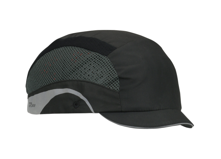 Casquette de sécurité légère style «baseball» avec doublure protective HDPE et arrière ajustable - Micro visière