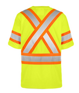 Chandail à manches courtes haute visibilité, toutes saisons, jaune