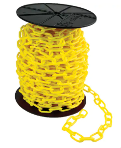 Chaînes en plastique, Jaune, 200'