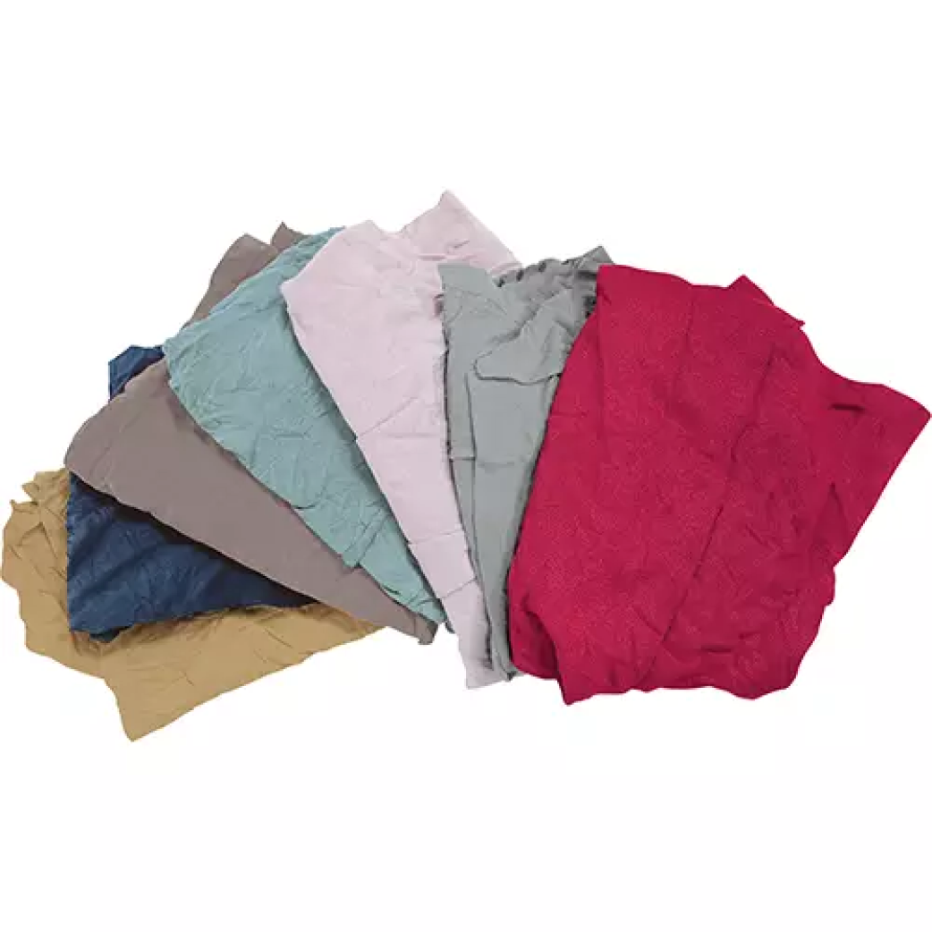 Chiffons fabriqués à partir de matériaux recyclés, molleton, mélange de couleurs, 10 lb