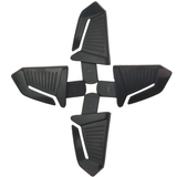 Ensemble de clip de lampe traversante - 4 clips par chacun noir