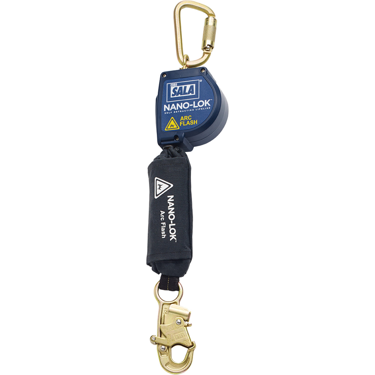 Cordage de sécurité autorétractable résistant à l'arc électrique Nano-Lok, 8', sangles, pivotant