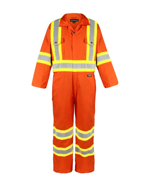 Combinaison non doublée haute visibilité, orange