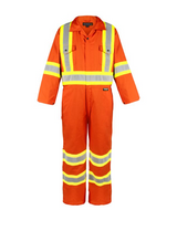 Combinaison non doublée haute visibilité, orange
