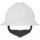 Casques de sécurité à bordure complète V-Gard, Suspension Rochet, Blanc