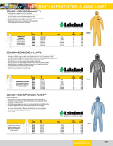 Combinaison ignifuge jetable Pyrolon Plus 2, Bleu