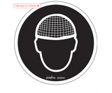 Enseigne de sécurité conforme à la CSA - Hair Net Required, 6" x 6", pictogramme