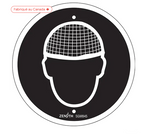 Enseigne de sécurité conforme à la CSA - Hair Net Required, 6" x 6", pictogramme