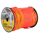 Ligne d'avertissement avec fanions, rouge avec fanions orange