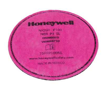 Paquet de 2 filtres plat à profil bas North, Filtre contre les particules, Vapeurs organiques/Gaz acides/P100