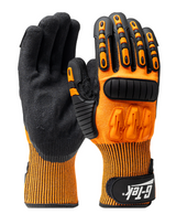 Gant HPPE poignée en nitrile TPR A4 orange