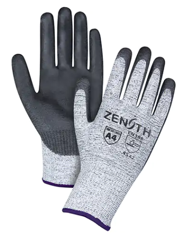 Gants élastiques sans coutures résistants à la coupe, calibre 13, revêtement Polyuréthane, enveloppe en PEHP, ANSI/ISEA 105 niveau 4/EN 388 niveau 5