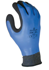 Gants Showa 306, Rêvetement Latex de caoutchouc, Calibre 13, Enveloppe en Nylon