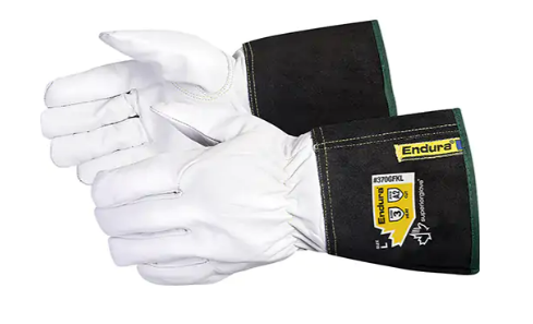 Gants de soudage à l'arc TIG Endura, Cuir fleur de chèvre