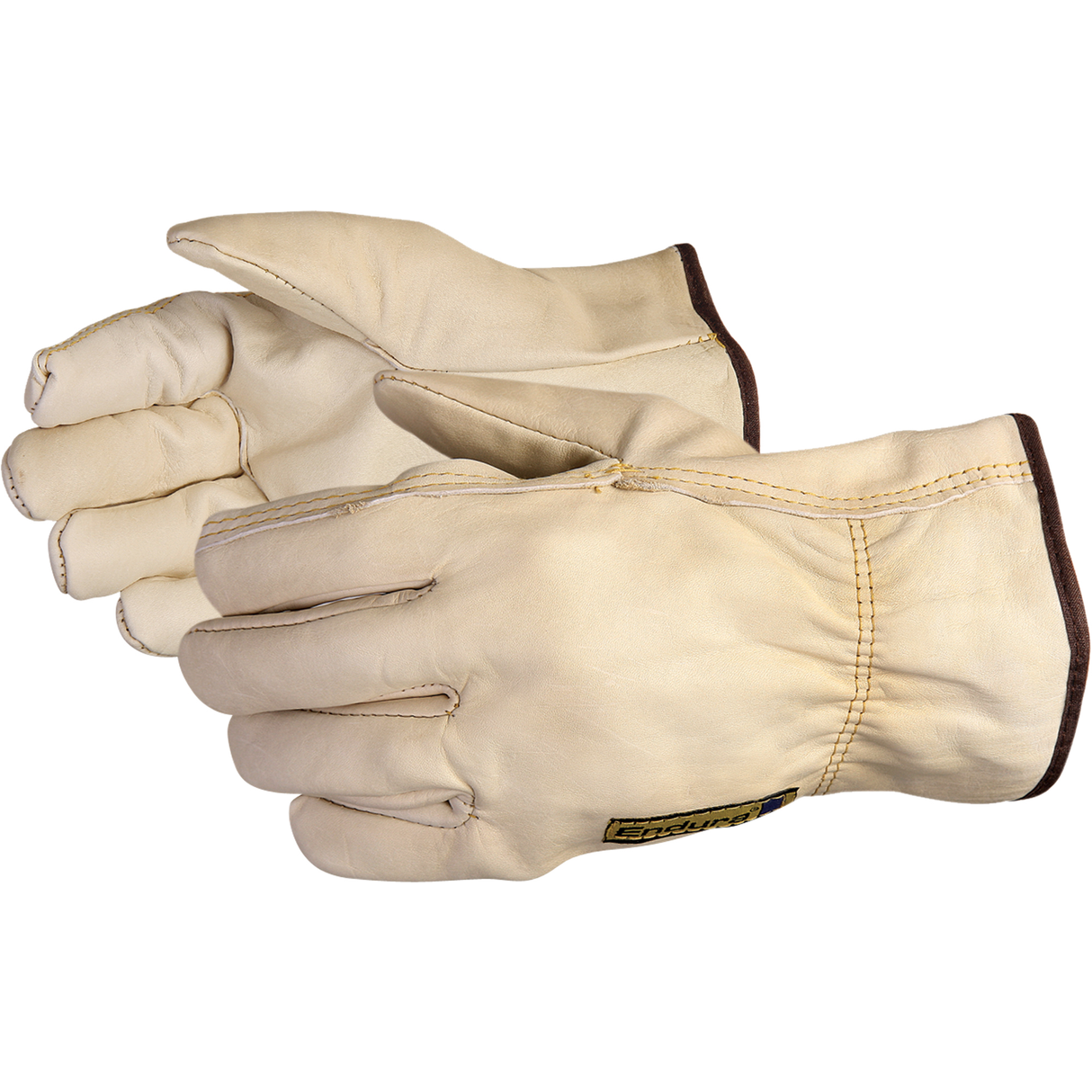 Gants de conducteur Endura, t-grand, paume en Cuir fleur de vache, molleton