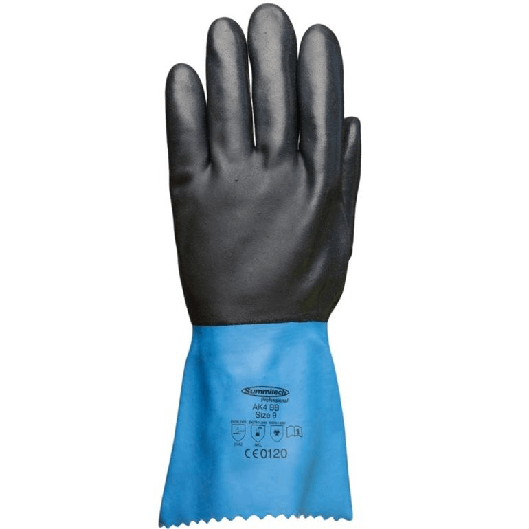 Gants de chloropréne entièrement trempé, longueur: 30 cm