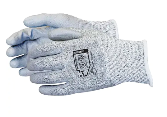 Gant résistant aux coupures, Calibre 13, Revêtement Polyuréthane, Enveloppe en TenActivMC, ASTM ANSI niveau A5