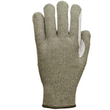 ANSI A2 coupure - Tricot en fil para-aramide cuir fendu sur la paume et doigts