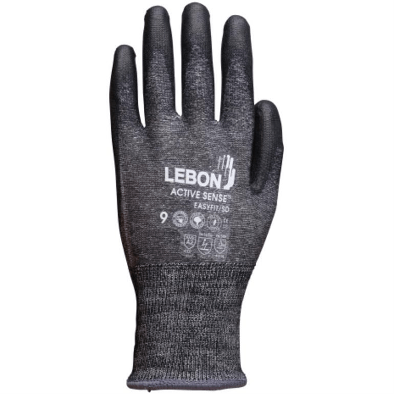 Gants ANSI A2 coupure - tricot 100 % polyéthylène HD enduit CLEAN PU, tactile