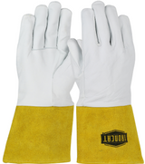 Gant de soudage TIG en cuir de chevreau de qualité supérieure, cousu en Kevlar® - manchette à gantelet