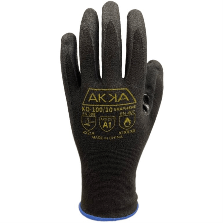 GRAPHÈNE, enduit nitrile sableux, renfort au pouce - thermal, coupure A1 (KYO-100 )