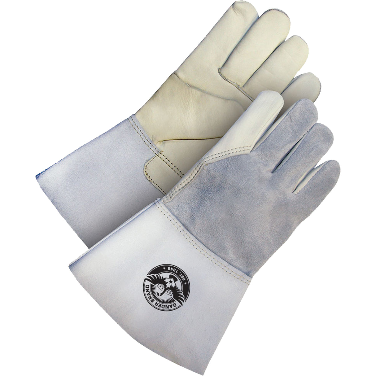 Gants de soudage en cuir fleur utilitaire Gander Brand, Cuir fleur de vache