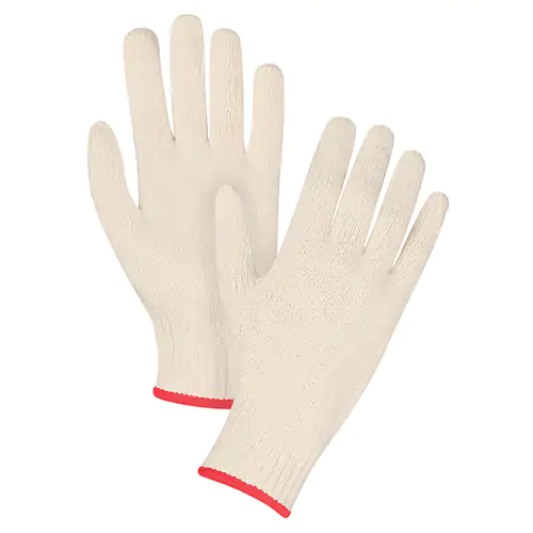 Gants en tricot de poids lourd, Poly/coton, Calibre 7,