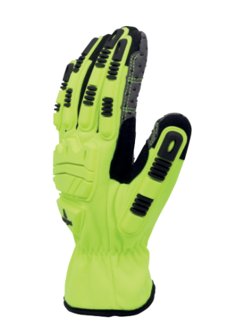EOS VV906JA, Gant impact en coupé-cousu pour des travaux polyvalents disposant d'un excellent grip pour des environnements huileux grâce à ses picots en PVC
