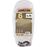 Gants en polyester et coton, blanc